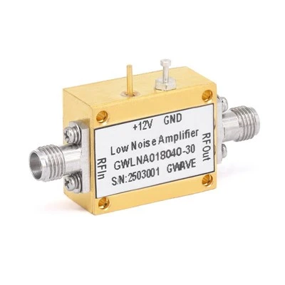 How do RF amplifiers improve the detection range of radar?