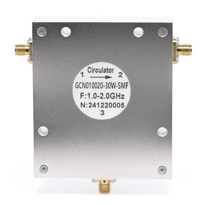 What is the impedance matching of RF circulators?